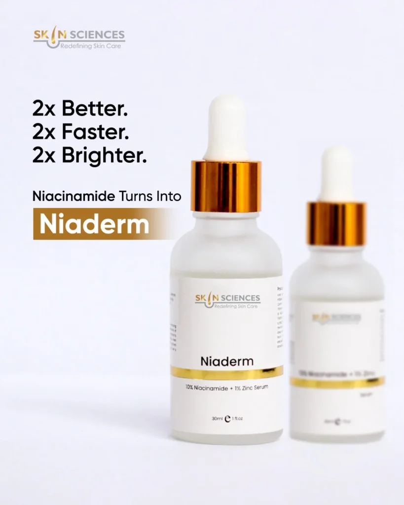 Niacinamide serum price in Pakistan 2026 - SkinSciences 10% Niacinamide + 1% Zinc Serum